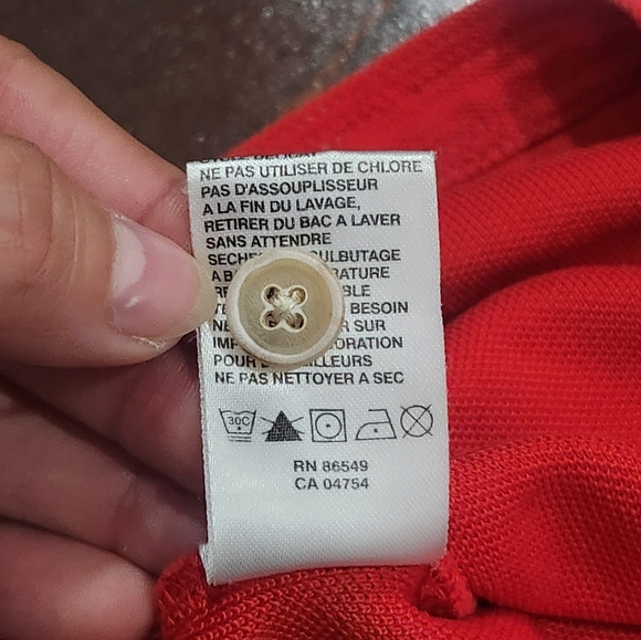 Tommy Bahama Polo Shirt Mens Medium Emfielder Red Supima Cotton Short Sleeve EUC - Picture 9 of 9